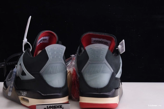 Cheap CV9388-001 Off x Jordan 4 Air Bred White Retro 0729
